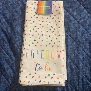 NWT Mulberry Kitchen Towels - Set of 4 - Rainbow PRIDE Collection